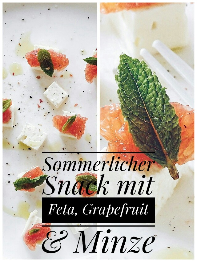 Sommer-Salat mit Feta, Grapefruit, Minze -  www.mammilade.blogspot.de - Fotoaktion 12von12 - 1 Tag in 12 Bildern