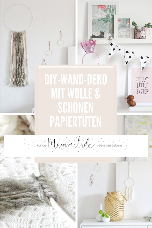 Einfachster, schneller DIY-Makramée-Wandbehang mit Wollresten - http://mammilade.blogspot.de - Fotoaktion #12von12