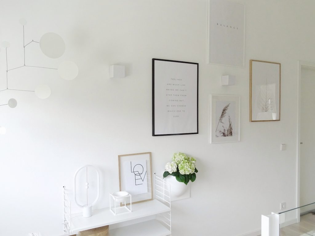 Eine Bilderwand im skandinavisch-minimalistischen Stil - https://mammilade.blogspot.de