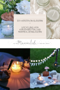 DIY-Kerzen aus Kerzenresten - Upcycling mit schönen Gläsern und praktisch für unterwegs | mammilade.com