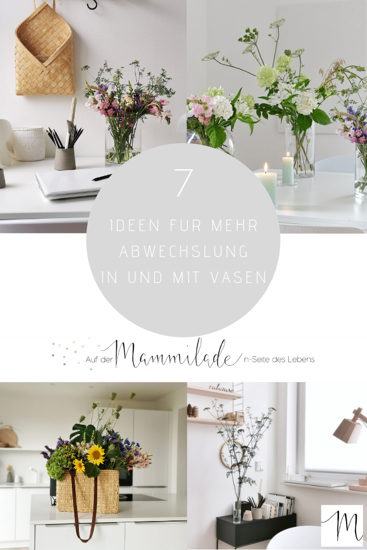 7 Wege zu floraler Abwechslung und Dekoideen mit Glasvasen | mammilade.com
