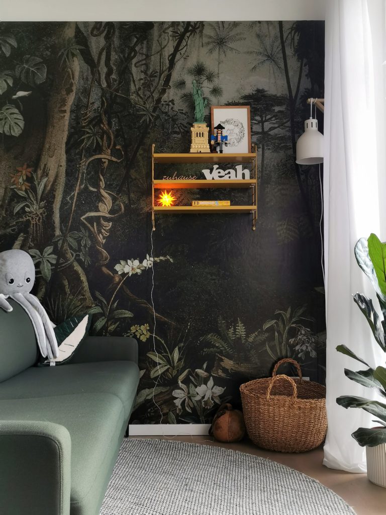 Kinderzimmer-Makeover mit Dschungel-Tapete | mammilade.com
